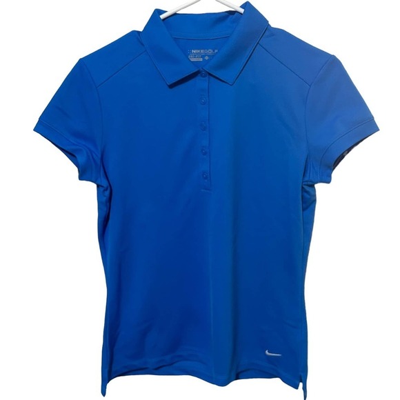 Nike Golf Short Sleeve Blue Dri Fit Polo - Picture 2 of 9